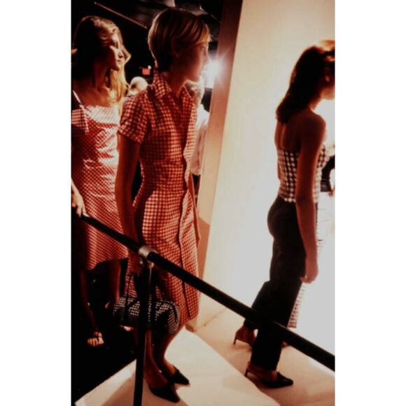 Ralph Lauren Collection Silk Shirt Dress Runway 2000 Plaid Check Button Front XS - Picture 2 of 16